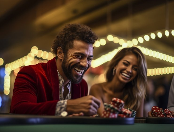 Mobile phone displaying superwin323 free-play live casino interface with dealer stream