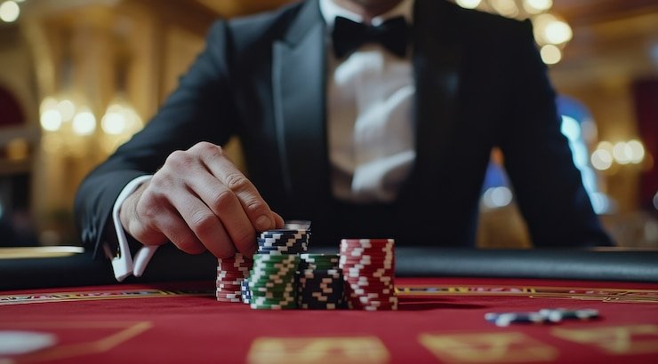 Mobile phone displaying superwin323 Live Schedule with match times and blackjack table list